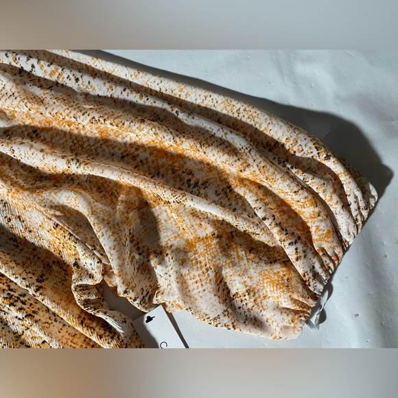 NEW Plus Size Calvin Klein Snakeskin Scoop Neck 3/4 Raglan Sleeve Blouse $80 - Picture 5 of 10